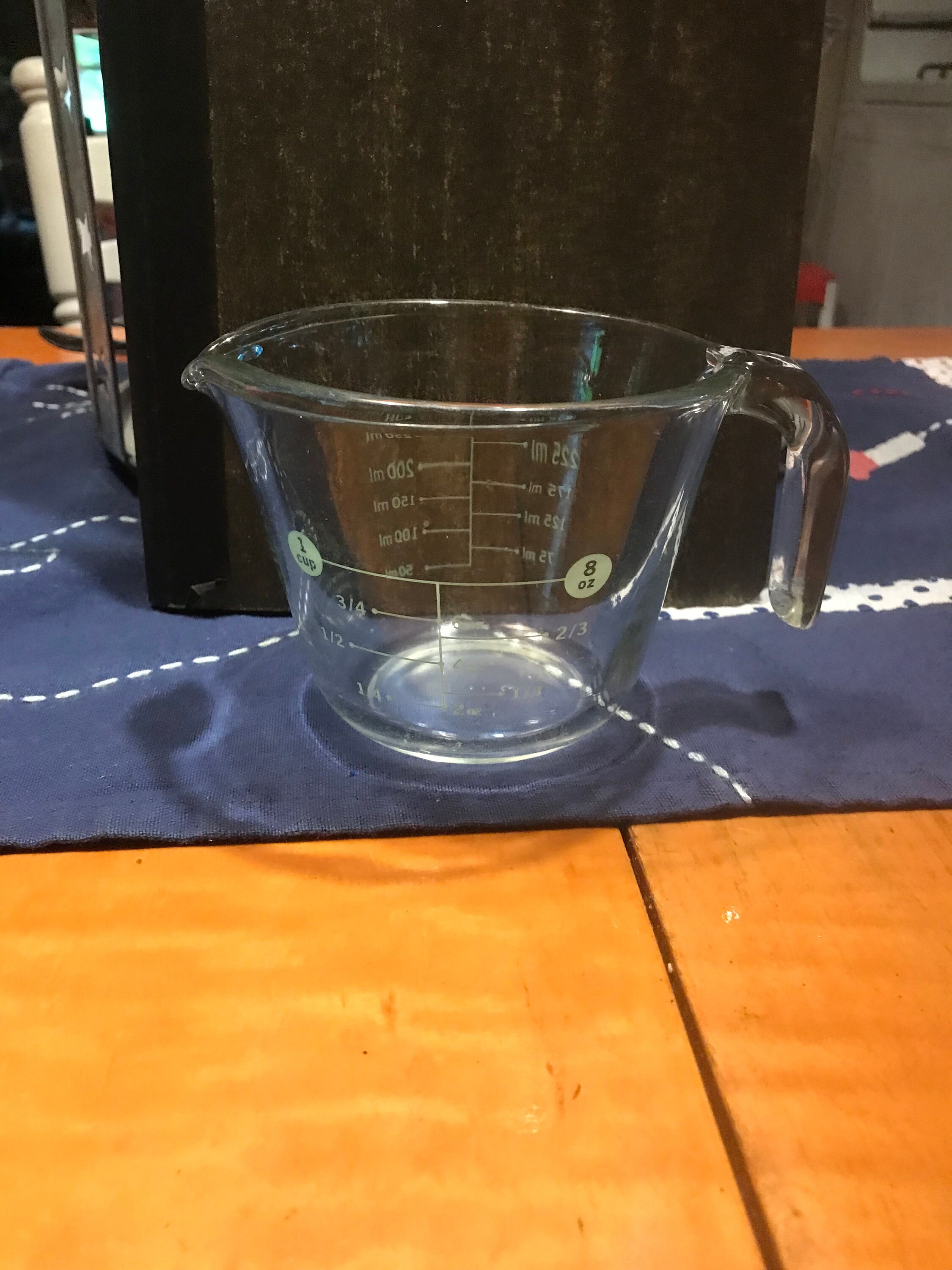 Martha Stewart 6 Cup Enamel On Steel Measuring Cup In Turquoise