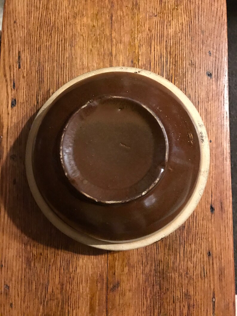 Antique Stoneware Crock Bowl Etsy