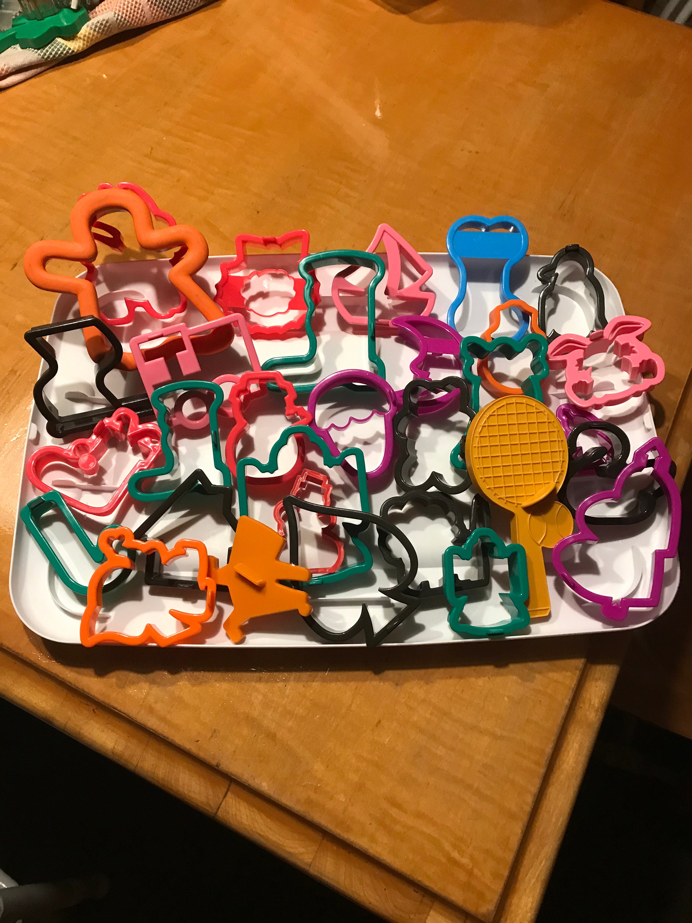 Lot of 31 Plastic Cookie Cutters Etsy