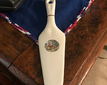 Vintage Glass Cake Server