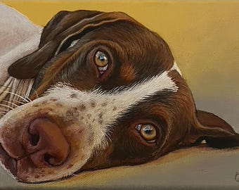 Hand-Painted Canvas Pet Portrait