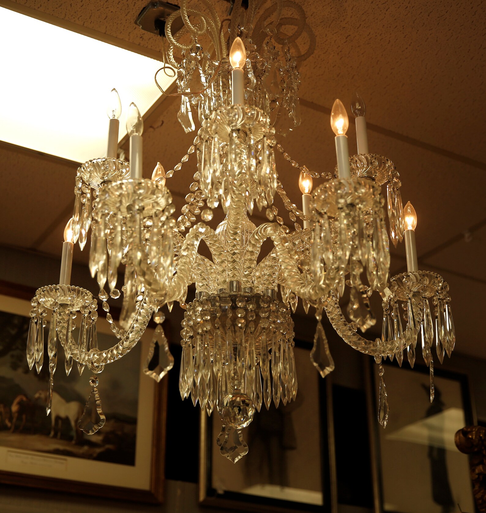 Large Crystal Chandelier Baccara Style Etsy
