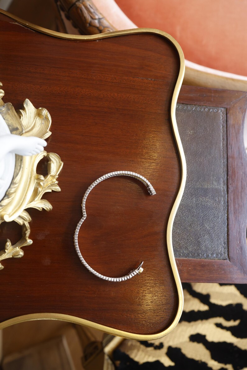 Roberto Coin 18K Two Tone Gold Amazing Bangle Bracelet, Diamonds , Ruby