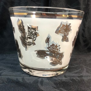 Libbey Frosted Glas Gold Rose Eiskübel