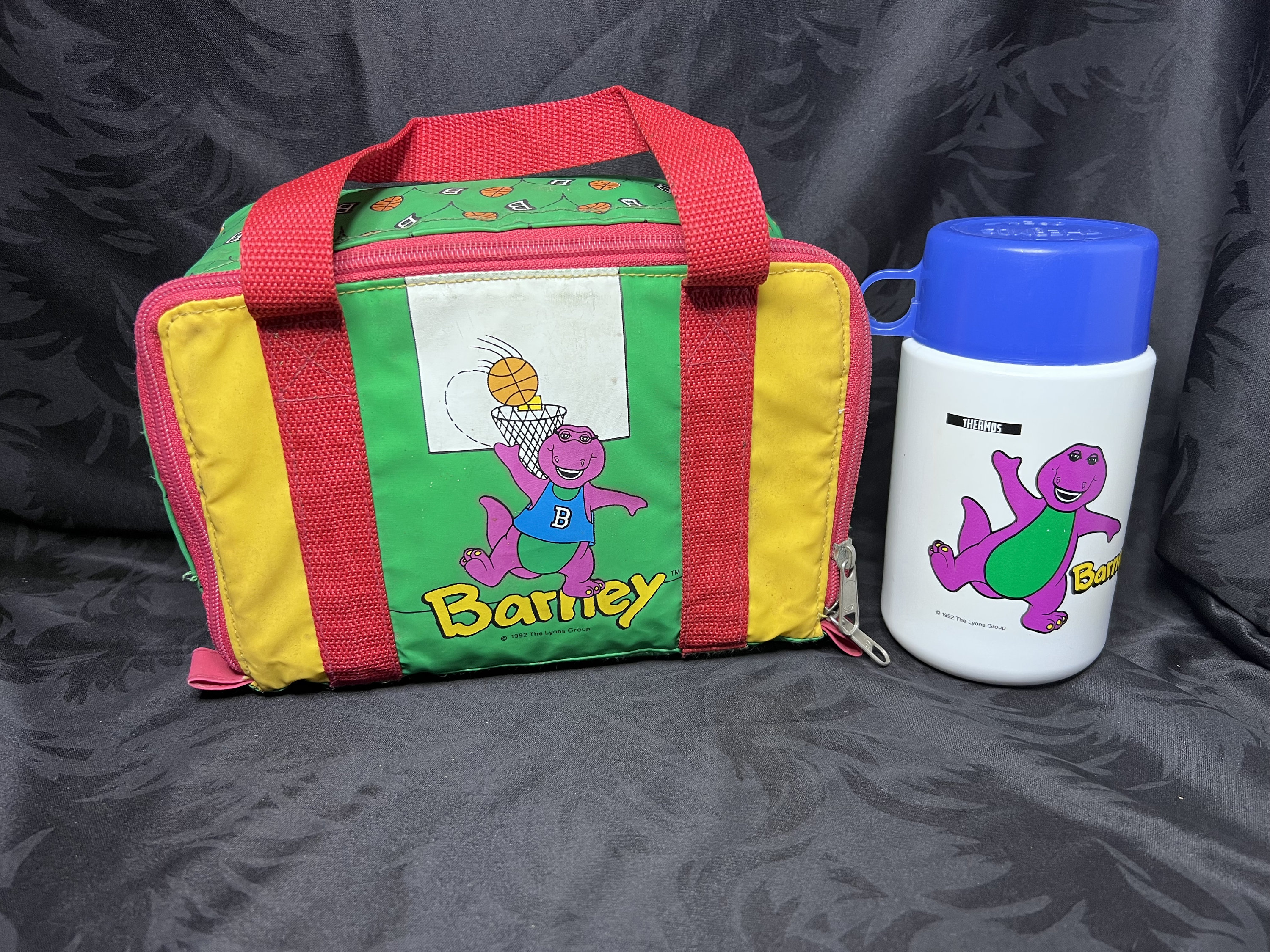Barney Soft Lunchbox and Thermos - Etsy