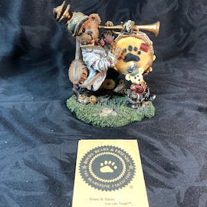 Boyd’s Bears And Friends Jonathan C Tooten Whistle With Marjorie Marchalong, One Bear Band, Collectible Figurine, NOS