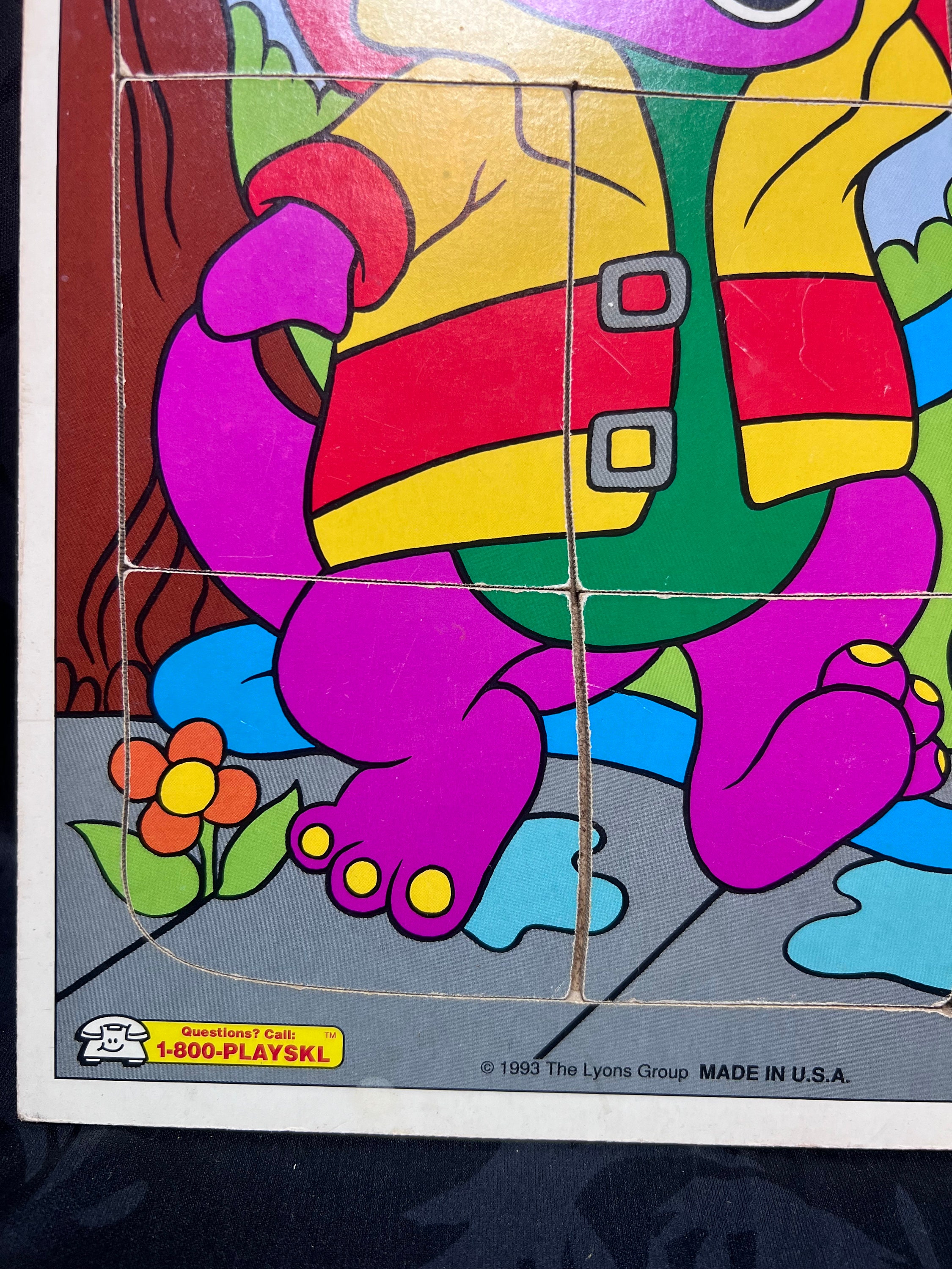 Playskool Fire Chief Barney Frame Tray Puzzle - Etsy
