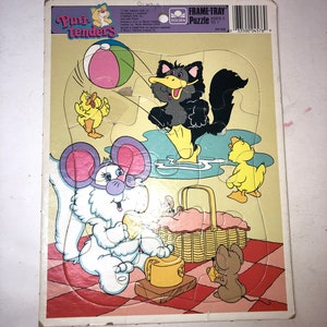 Purr-Tenders-puzzel met lijst