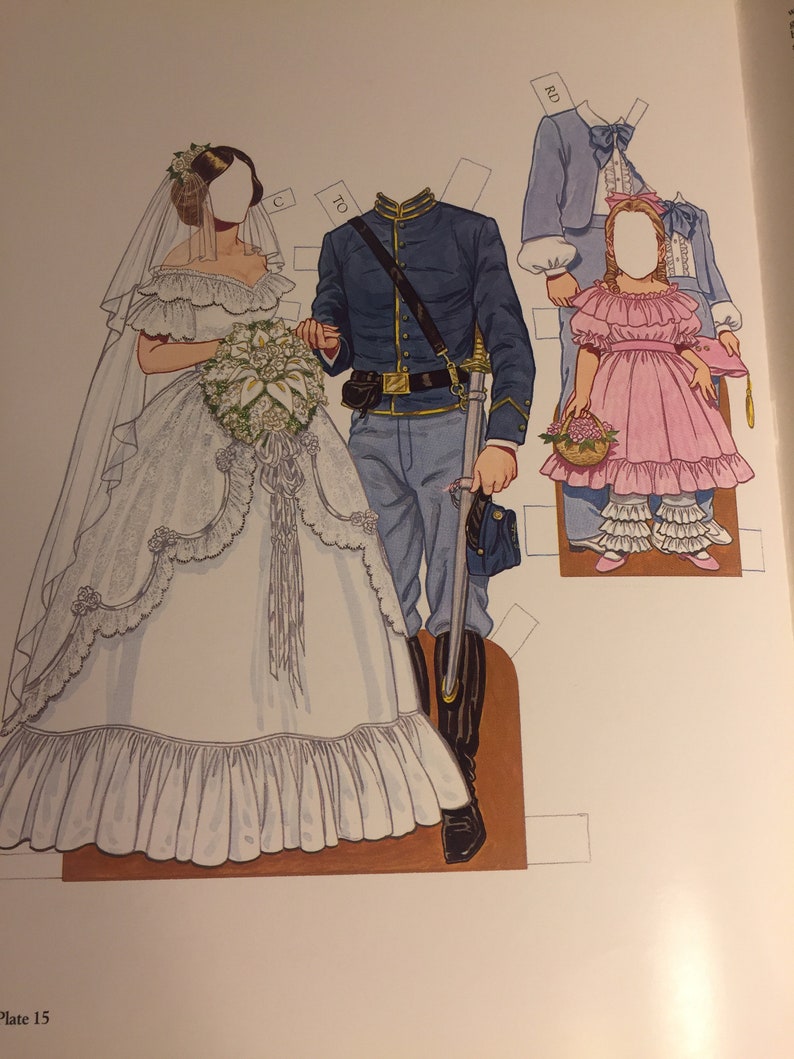 Vintage Paper Dolls American Family of the Civil War Era NOS Etsy