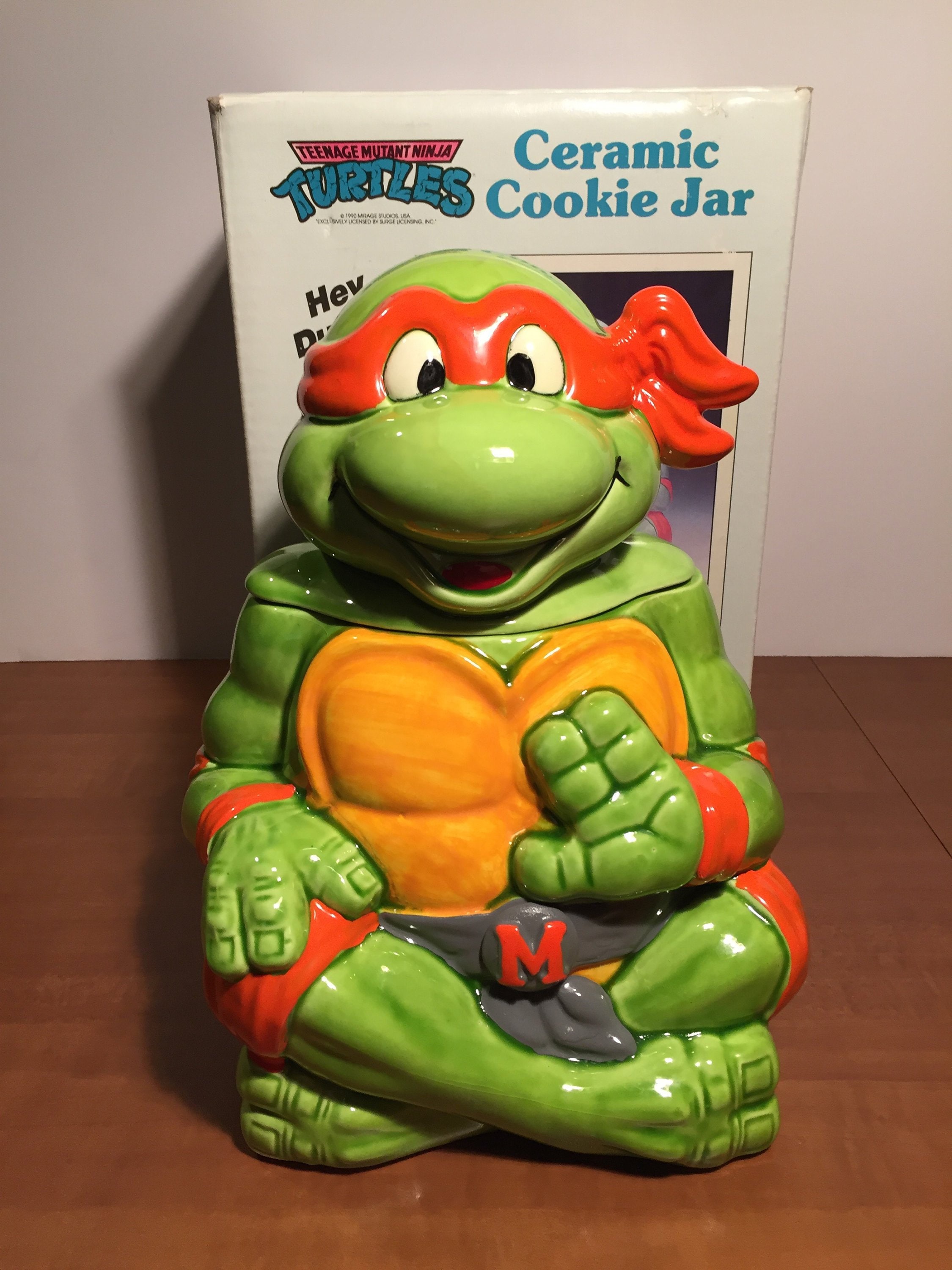 Vintage Ceramic Teenage Mutant Ninja Turtle Cookie Jar