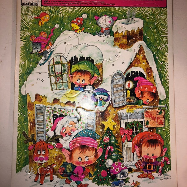 Santa’s House Frame Tray Puzzle