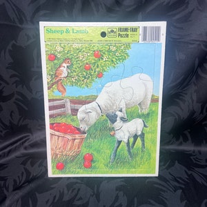 Sheep And Lamb Frame Tray Puzzle