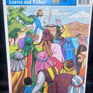 Story of the Loaves and Fishes Frame Tray Puzzle - Etsy