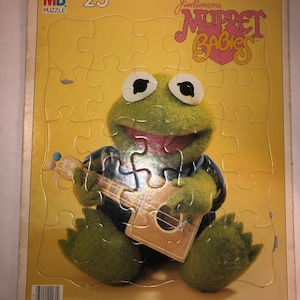 Vintage Baby Kermit Puzzle Jim Hensons Muppet Babies