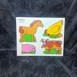 Playskool Farm Animals Frame Tray Puzzle