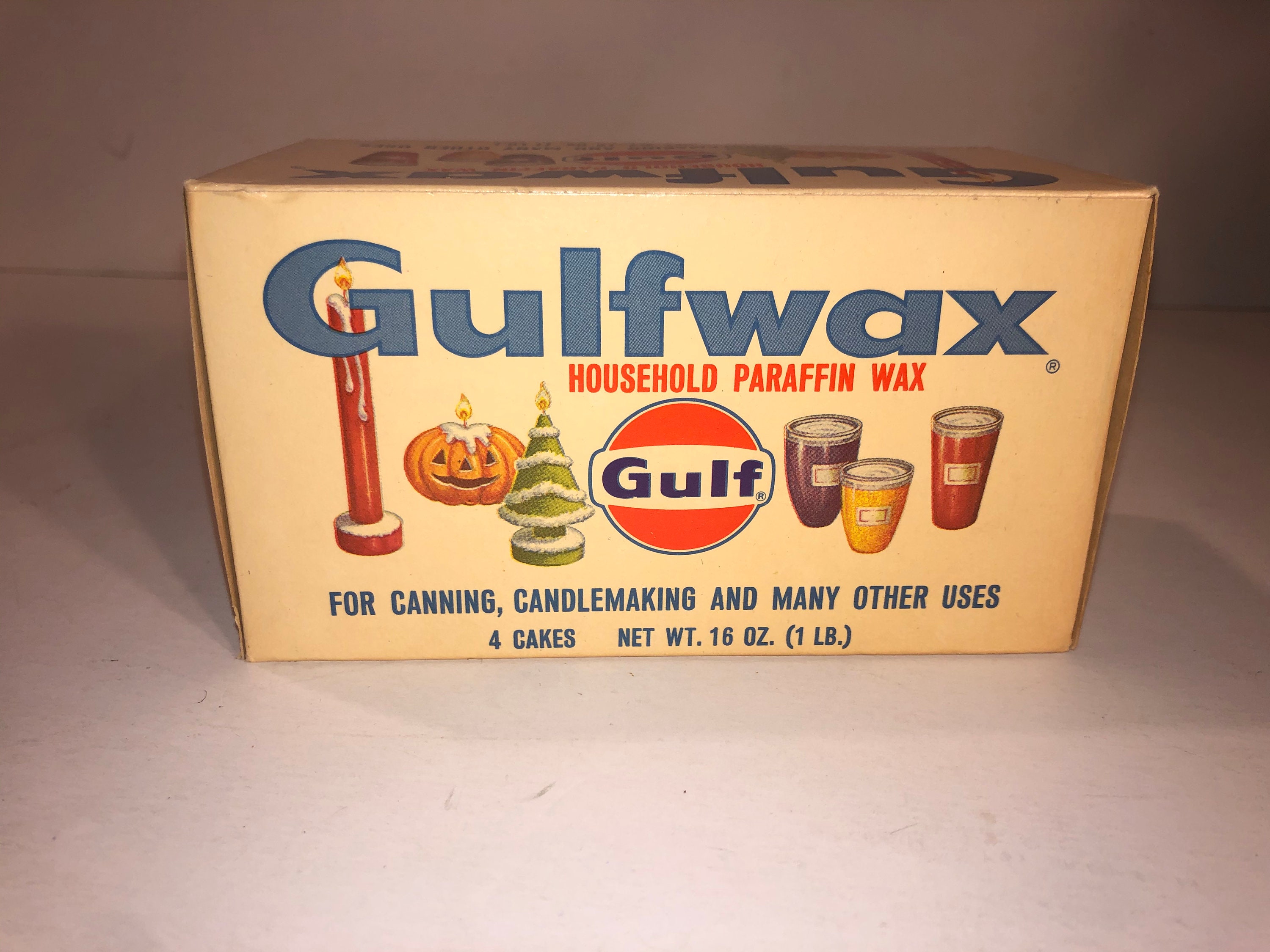 Gulfwax Paraffin Wax for Candle Making Canning NOS NIB Etsy