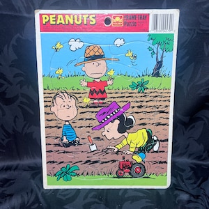 Peanuts-puzzel met lijst