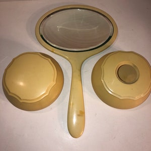 Ivory DuBarry Pi-Ra-Lin Celluloid 5 Piece Vanity Dresser Set