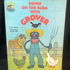 Sesame Street On The Farm With Grover Book