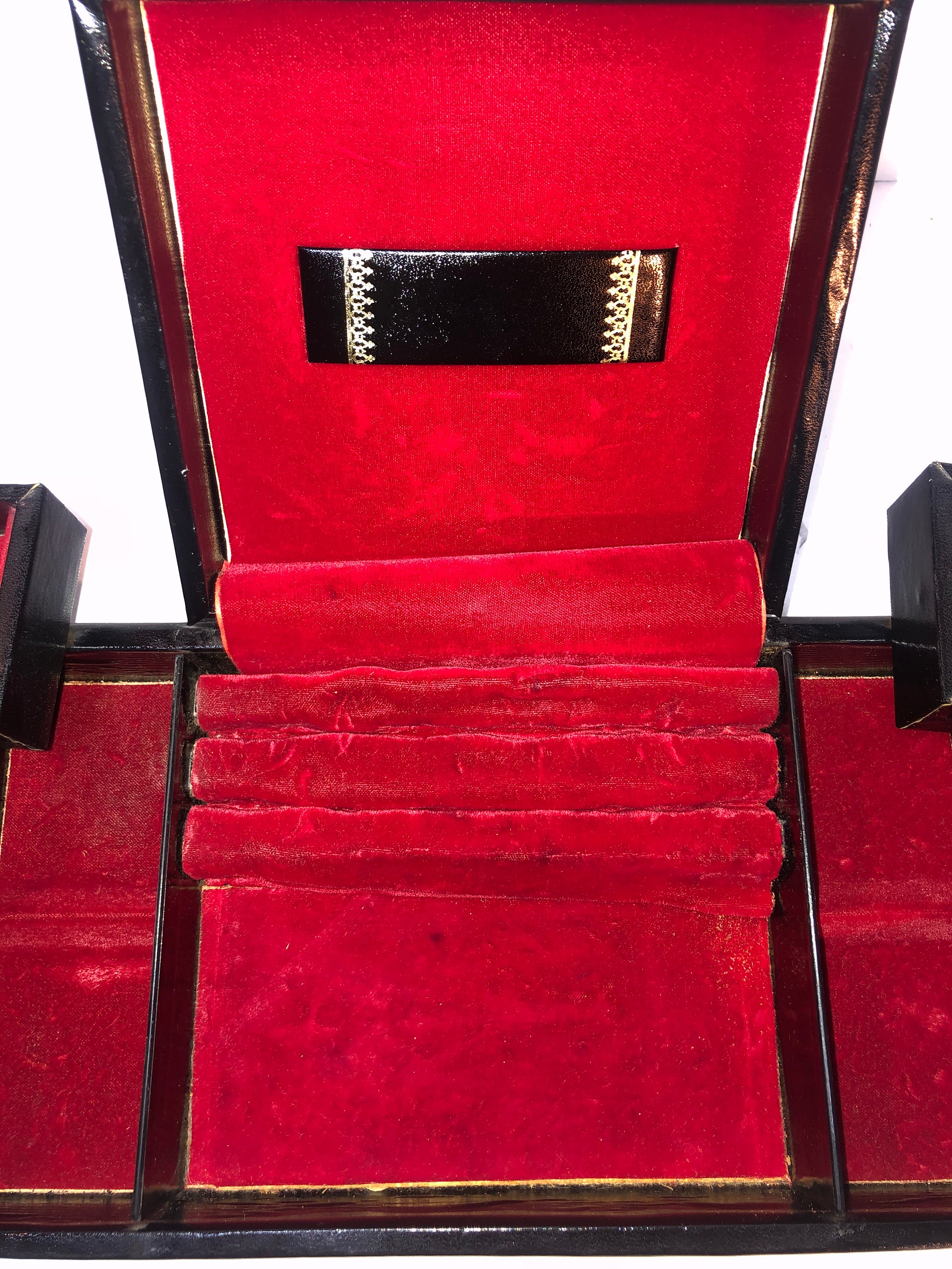 Mens Black Valet Jewelry Box Swank by Philippe Etsy