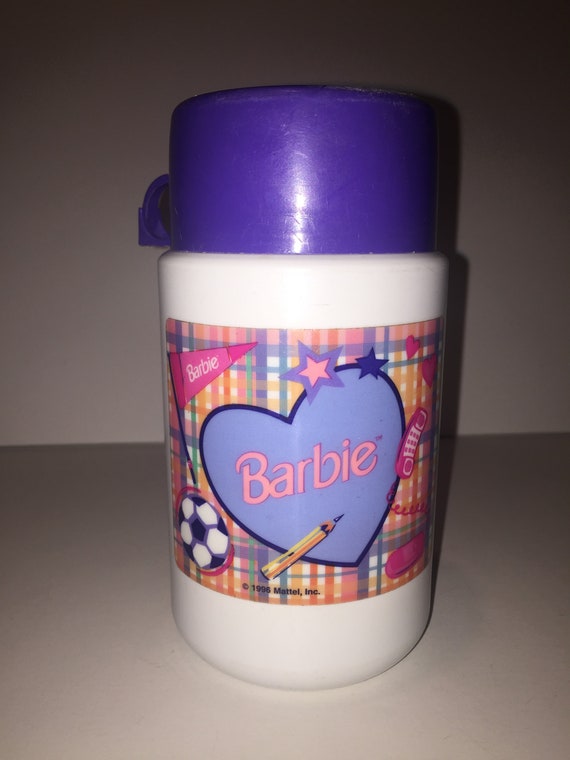 Vintage Barbie Thermos Barbie Thermos With Hearts Mattel