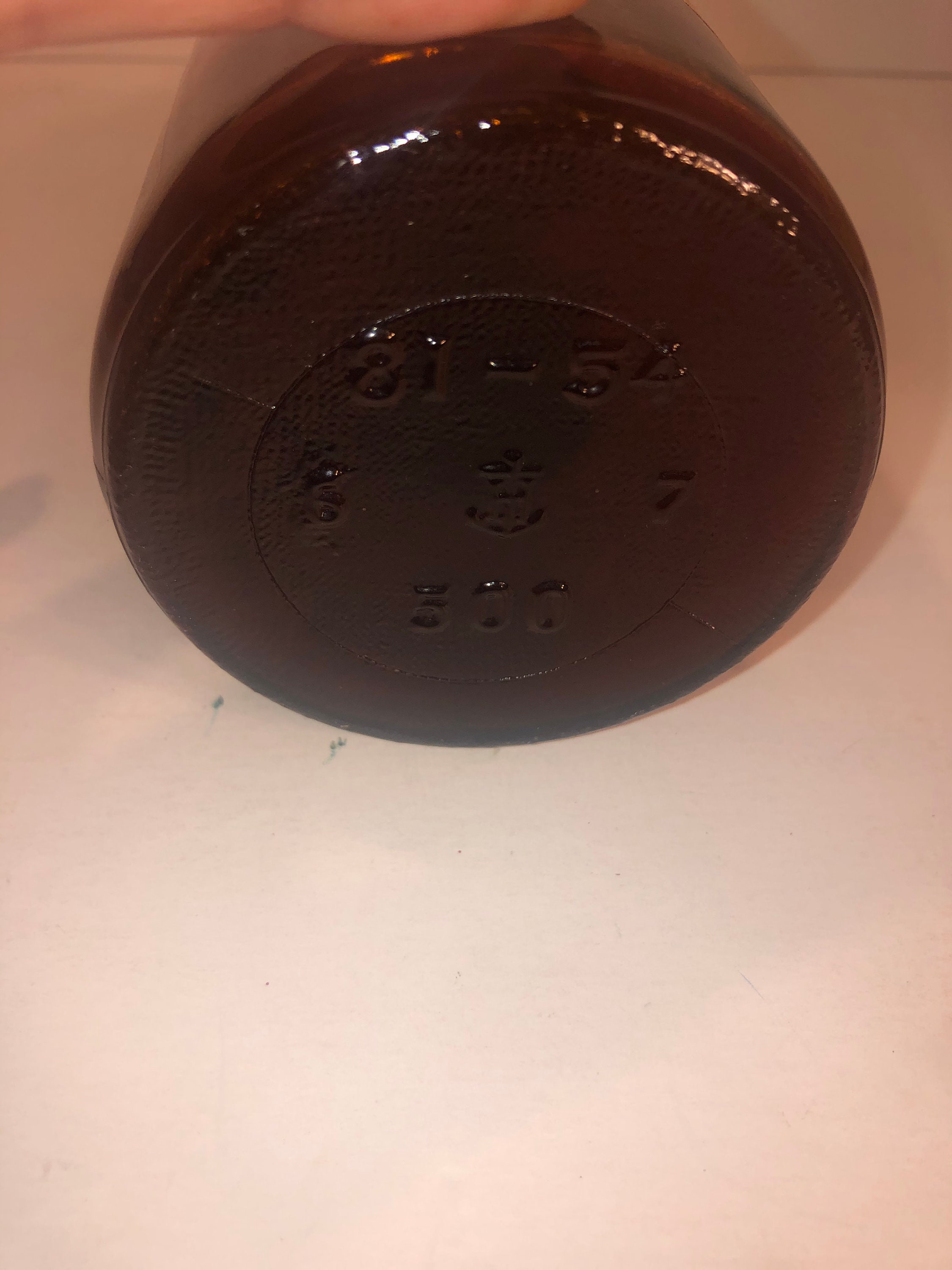 Vintage Glass Rubber Cement Jar Etsy UK