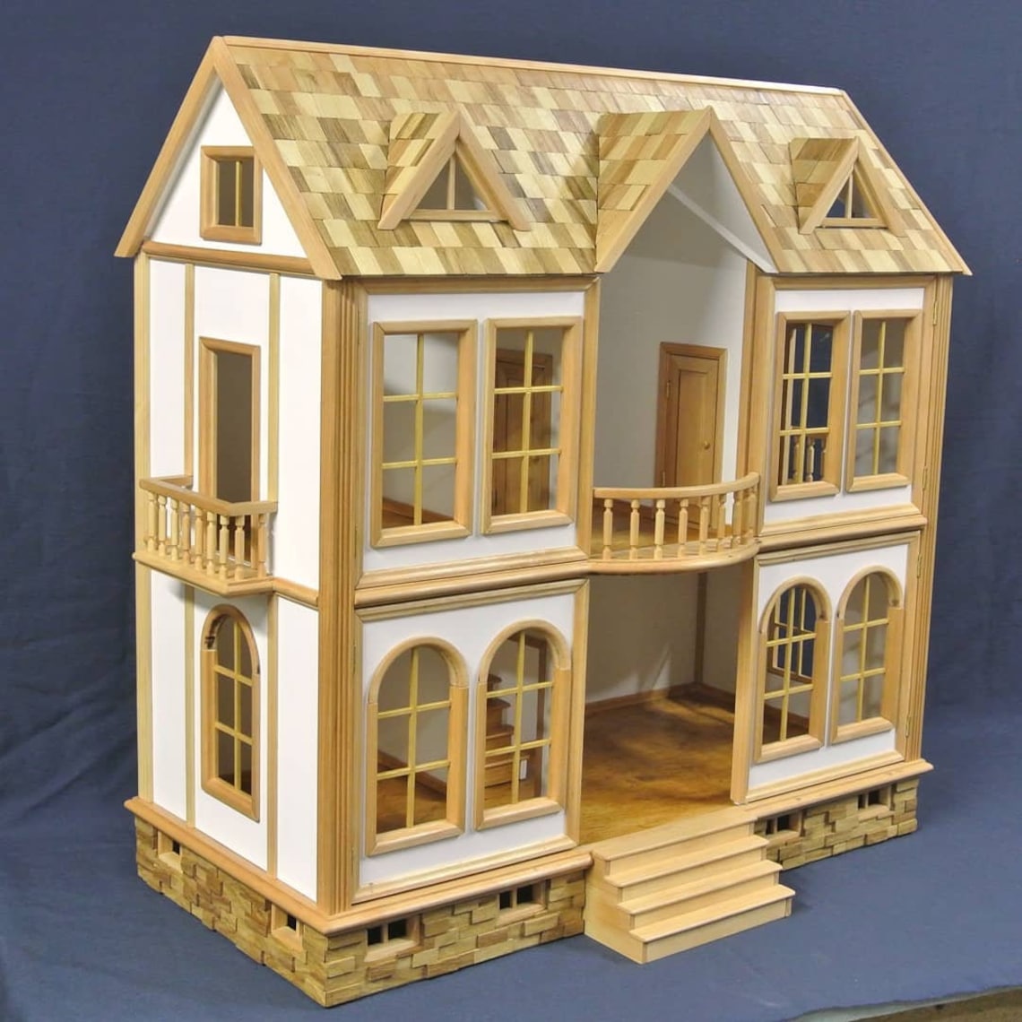 Handmade Big Wooden dollhouse without furniture Best gift Etsy