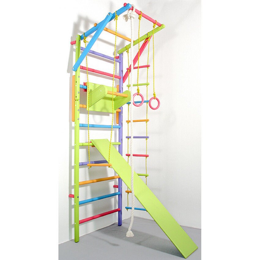 Wooden swedish ladder with horizontal pull up bars slide and Etsy