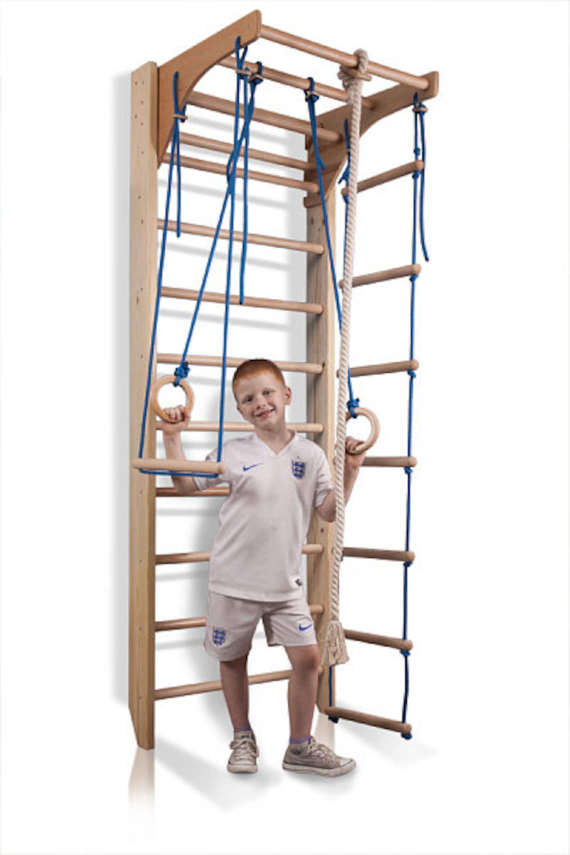 Wooden Swedish ladder for indoor use Gym for kids and adults Etsy