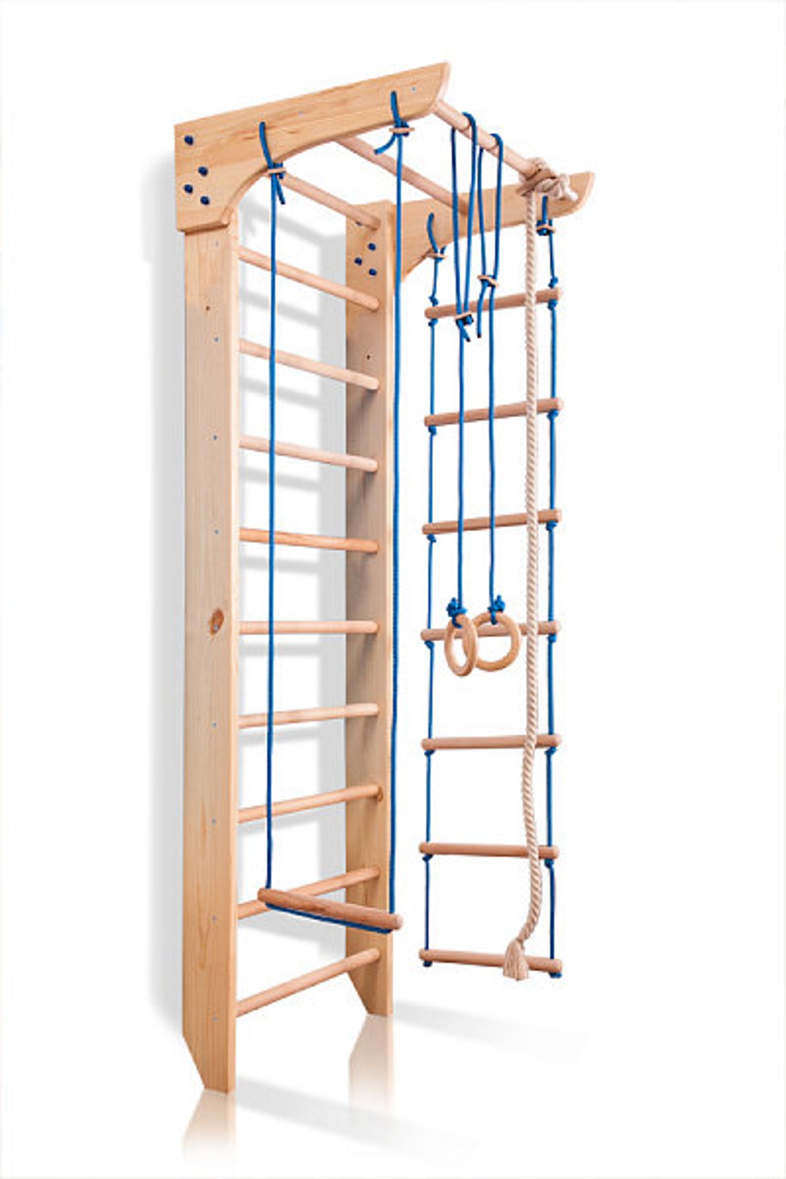 Wall Bars Wooden Swedish Ladder Set Adjustable Pull Up Bars Etsy