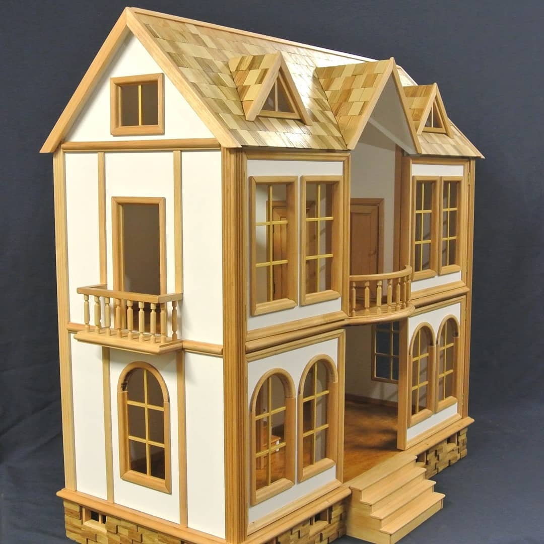 Handmade Big Wooden dollhouse without furniture Best gift Etsy