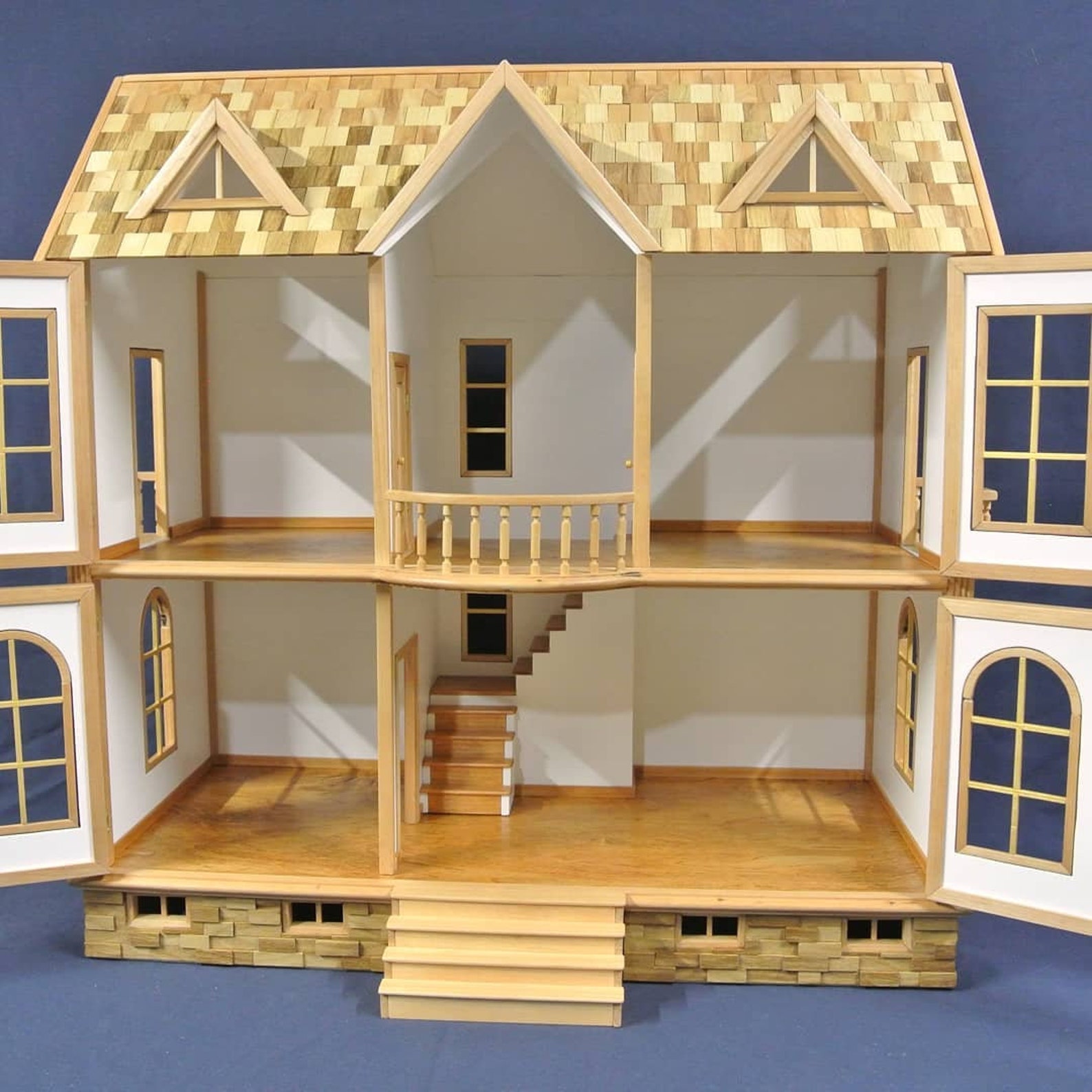 Handmade Big Wooden dollhouse without furniture Best gift Etsy