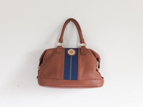 tommy hilfiger leather handbag