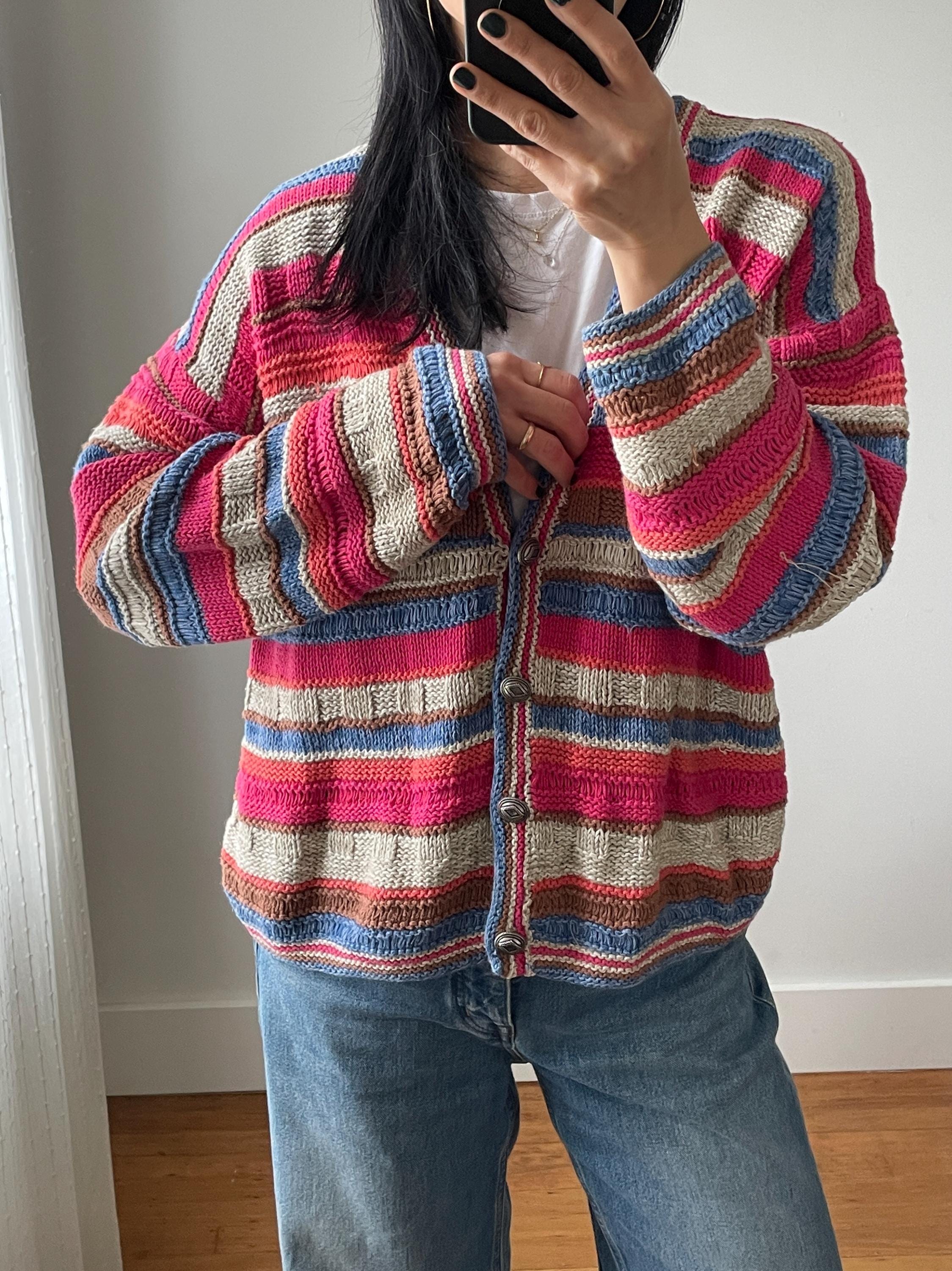 トップス 80s 90s ITALY cotton acryl cardigan EURO トップス 80s 90s ITALY cotton acryl cardigan EURO 80s 90s