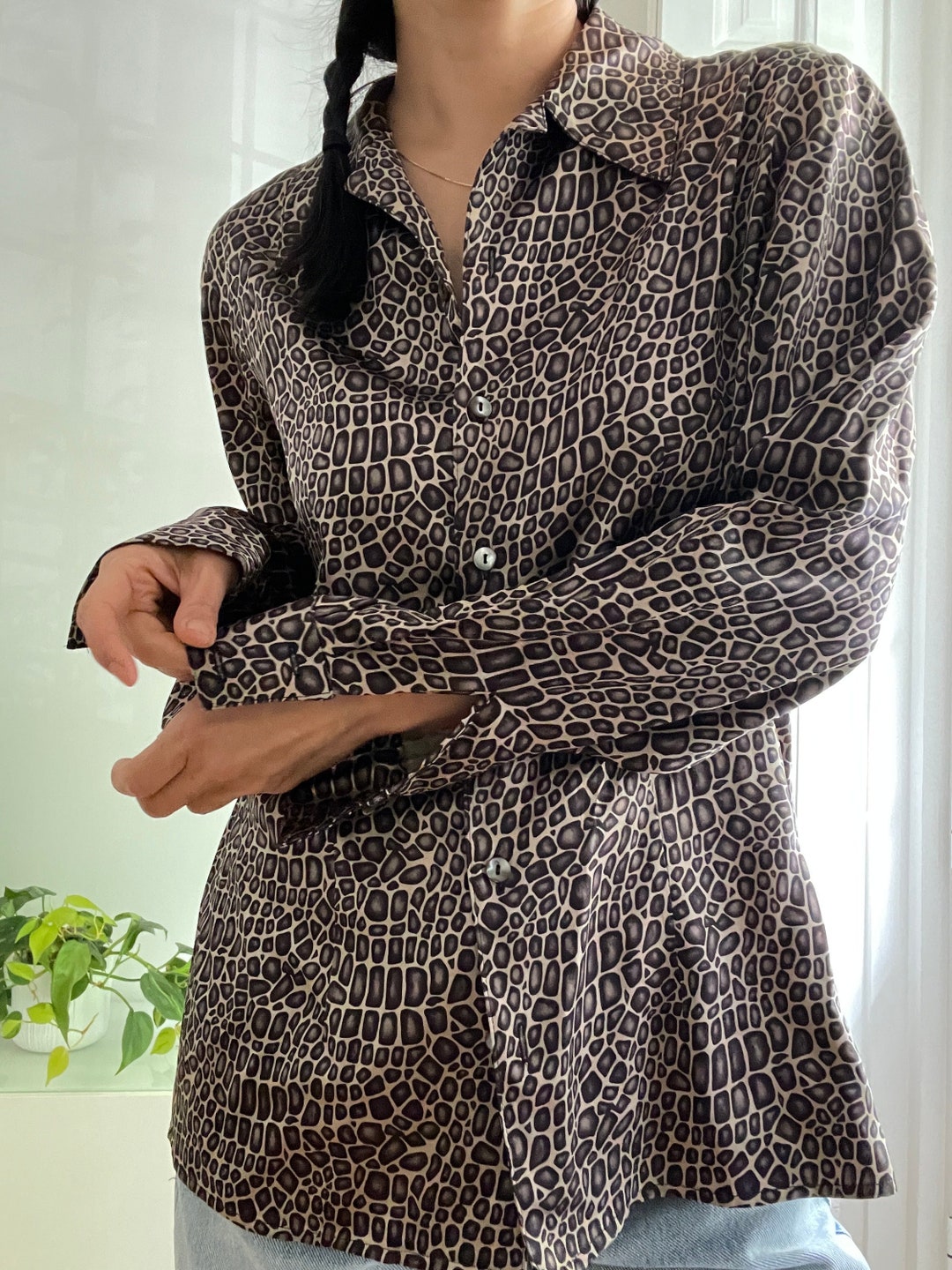 Sparrow Silk Blouse in Walnut