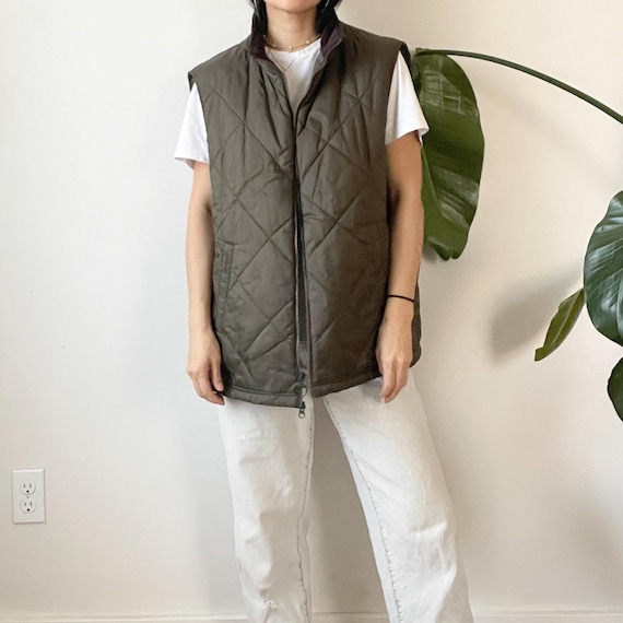 ヴィンテージ バブアー ダークグリーン オーバーサイズ キルティング