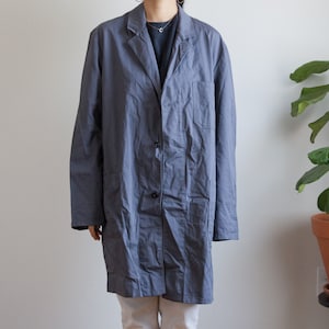 European dark gray chore coat workwear / unisex / size D 48-50 / fits like xl