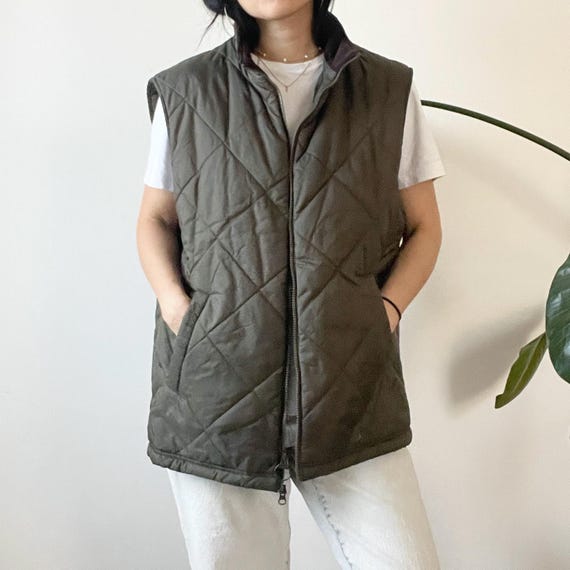 ヴィンテージ バブアー ダークグリーン オーバーサイズ キルティング