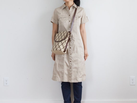 khaki tshirt dress