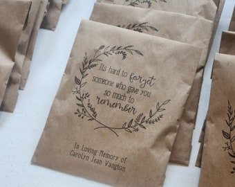Memorial Favor Bags: Celebration of Life, Funeral Favors