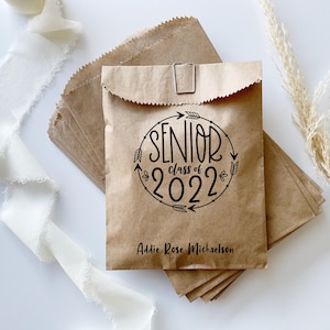 Grad Party Goodie Bag - Senior Class of 2025 Candy Bags - Graduation Party Favor Bags - Cookie or Donut Bags - Sets of 25 - 2025