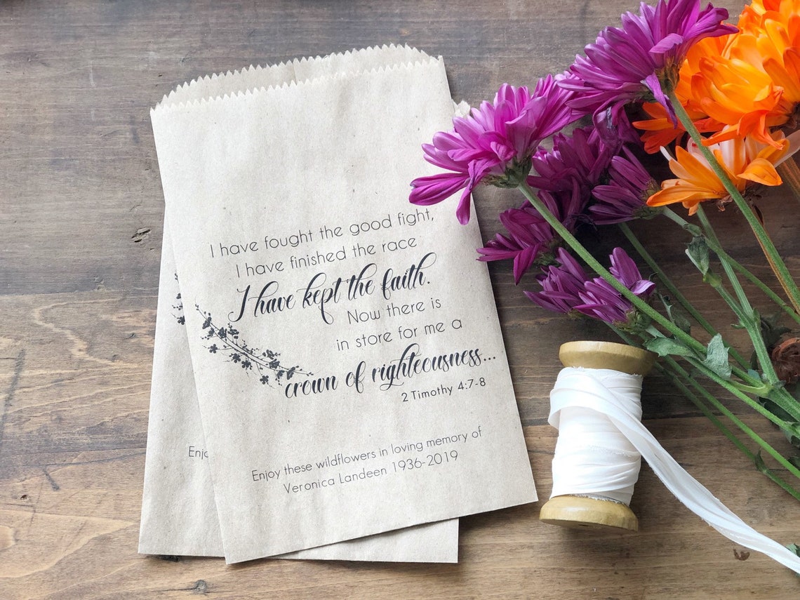 Funeral Favors Celebration of Life Favors Christian Gift Etsy