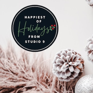 Firmen Weihnachtsgeschenk Etiketten - Firmen Feiertagsgeschenk Aufkleber - benutzerdefinierte Feiertagsaufkleber - personalisierte Feiertagssiegel - Großbestellungen - 24-tlg
