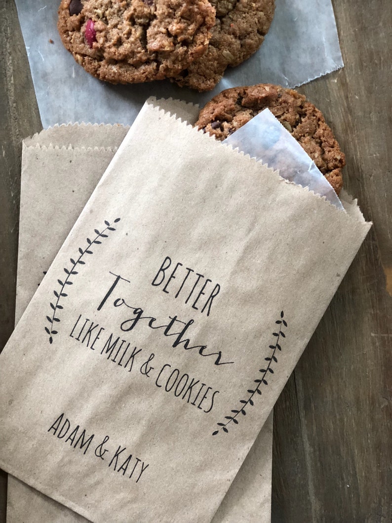 Bridal Shower Cookie Bags Wedding Cookie Bag Wedding Favor Etsy