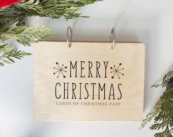 Christmas Card Keeper, Card Photo Album , Personalized Christmas Card Organizer, Card Display Storage, Card Album, Christmas Card Storage
