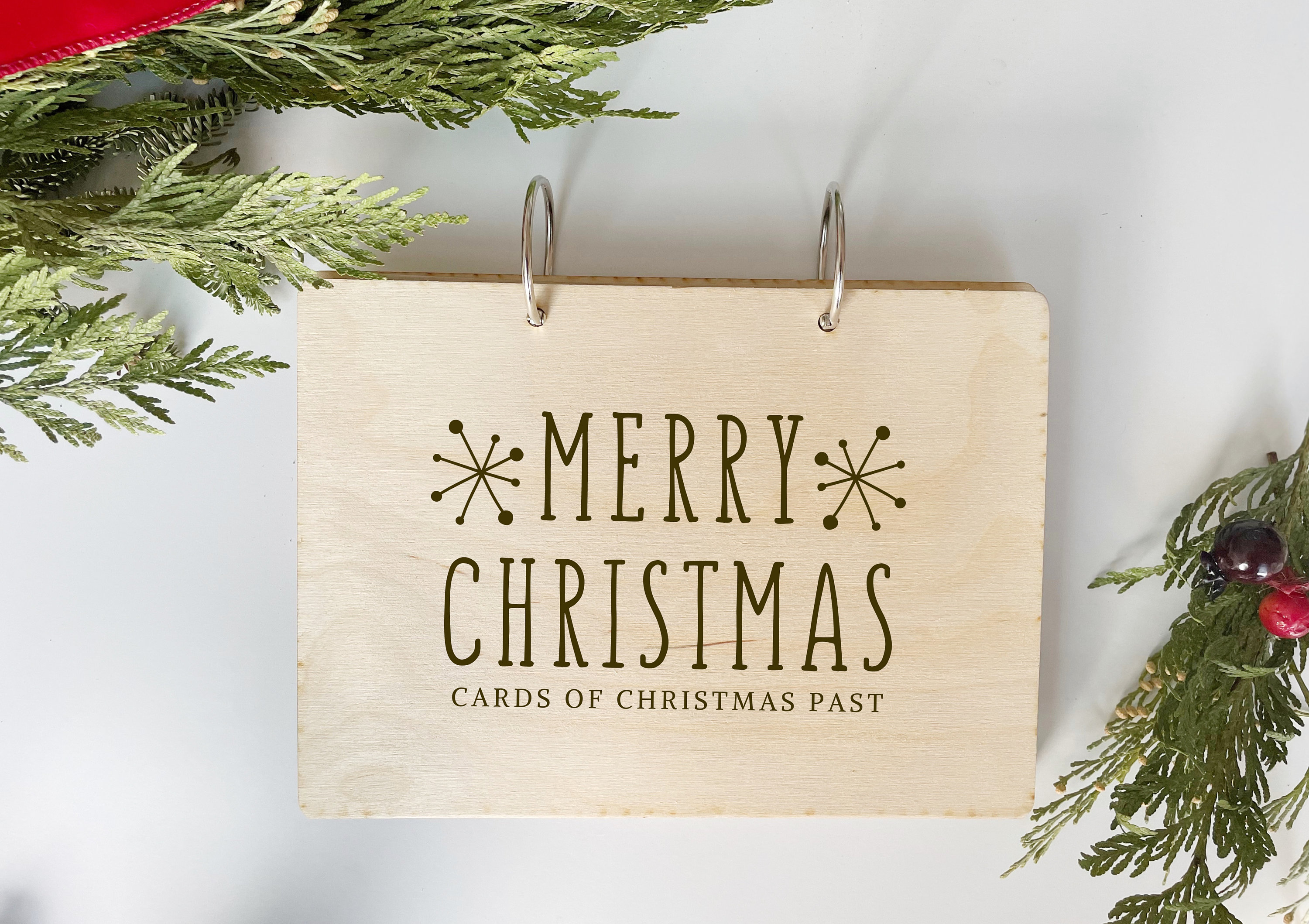 Christmas Card Keeper, Card Photo Album , Personalized Christmas Card  Organizer, Card Display Storage, Card Album, Christmas Card Storage 