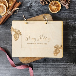 Organizador de tarjetas navideñas, álbum de fotos de tarjetas, organizador de tarjetas navideñas personalizado, almacenamiento de exhibición de tarjetas, álbum de tarjetas, almacenamiento de tarjetas navideñas