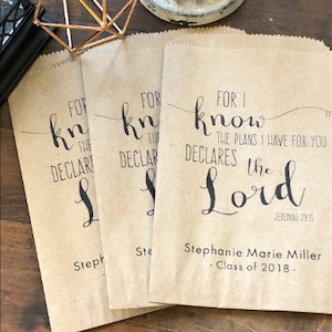 Graduation Favors, Candy Buffet Bag, 25 Favor Bags, Cookie Bar, Custom Treat Bags, Personalized  Graduation Party, Graduation Favor