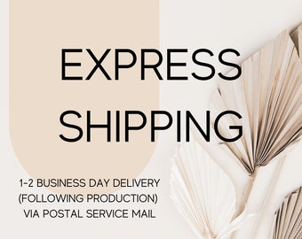 EXPRESS SHIPPING add on - USPS or ups 1-2 day delivery option