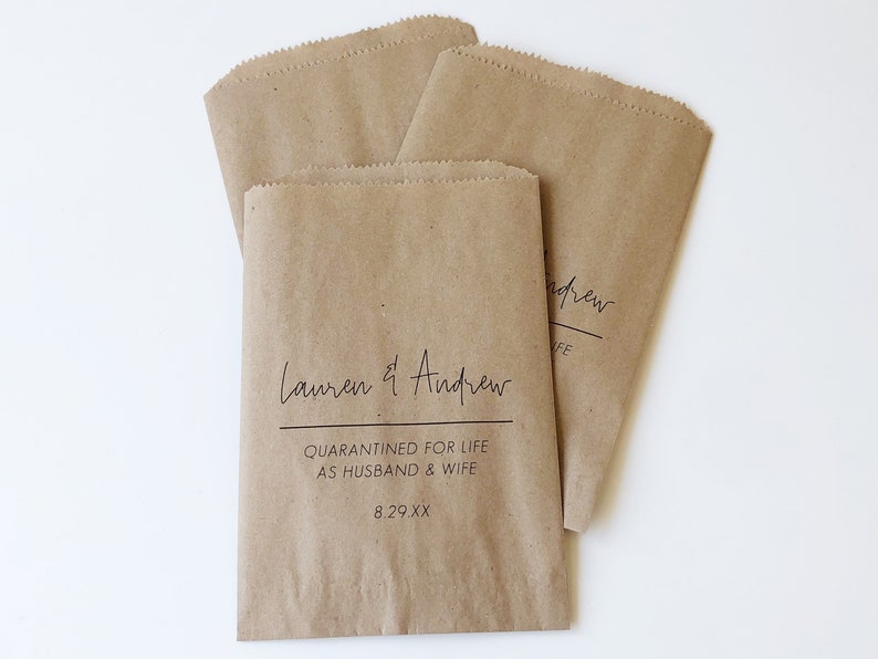 Wedding Favors Custom Treat Bags Goodie Bags Name Bags Etsy